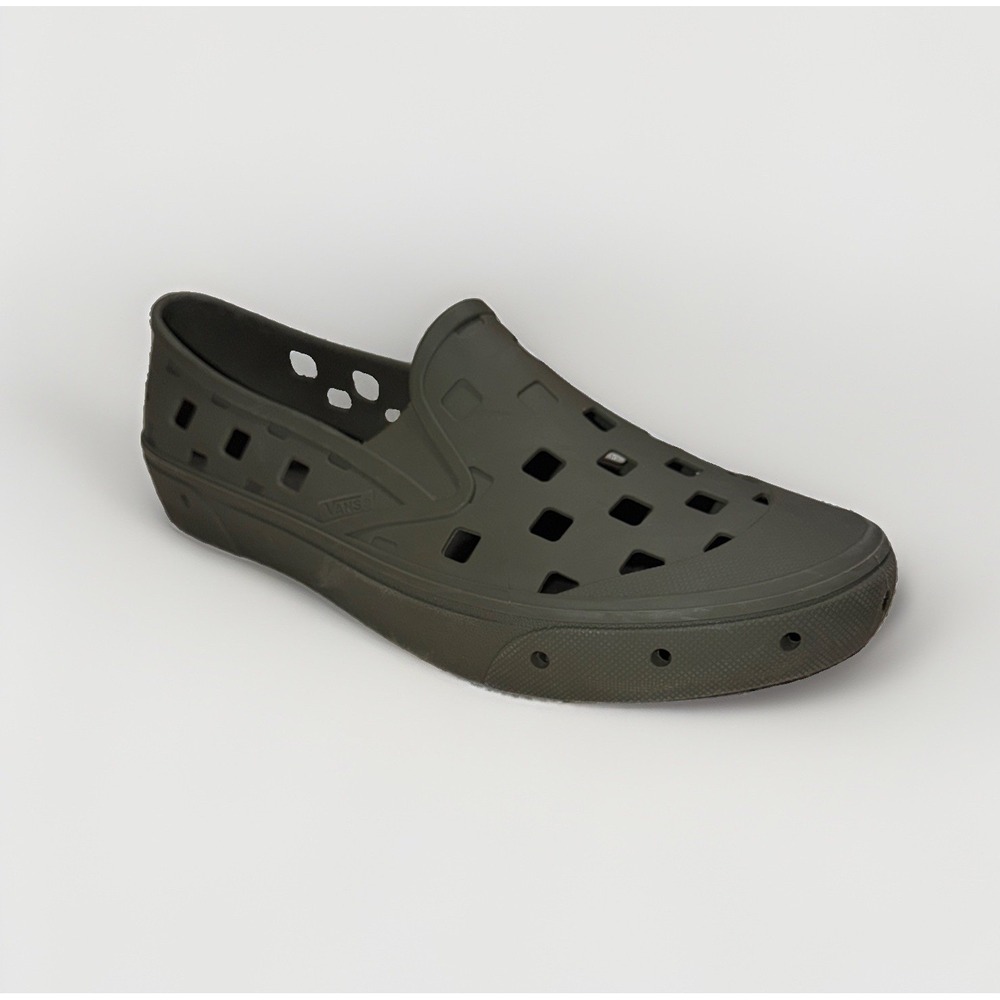 Vans Slip-On Trek Rubber Water Shoes Olive Green Unisex Men's 9 Women's